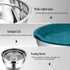 Mixing Bowl Set of 5 - TeamFar Stainless Steel 4.5/3/1.5/1/0.7 QT Metal Nesting Salad Bowls with Lids, Non-Toxic &