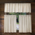 Valea Home Linen Valance for Kitchen, Rustic Farmhouse Crude Window Curtain Valances 18 inch Length for Living Room