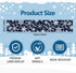 72 13 Inch x Christmas Table Runner, Navy Blue with White Snowflake Pattern for Winter Holiday Dining Table, Kitchen