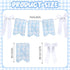 VitalCozy 1st Blue One High Chair Banner for Girls Boys First Birthday High Chair Banner Sweet One Bow Floral Garland