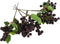 HUIANER Artificial Berries, Artificial Dark Red Berry with Stems Lifelike Fruits Simulation