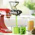 Masticating Juicer Attachment for KitchenAid Mixer, Cold Press Juicer Accessories with Dual Feed Chute