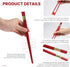 EORTA 10 Pairs Red Fiberglass Chopsticks, 24 CM, Reusable, Dishwasher Safe, Chinese Luck Words Printed