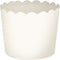 Scalloped White Large Baking Cups - (Pack Of 16) - Elegant Paper Cupcake Liners For Parties & Celebrations by Blue Sky