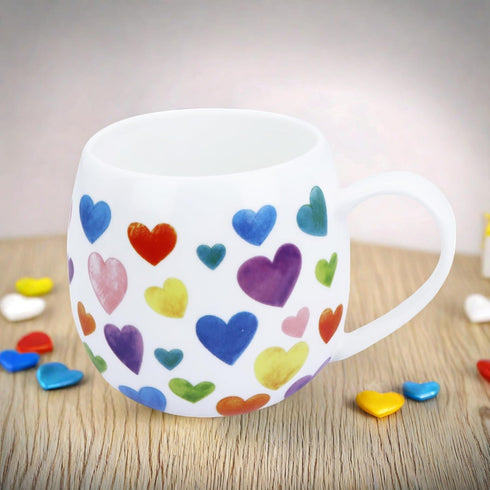 Cute 11oz Bone China Coffee Mugs - Christmas & Birthday Gifts for Women & Friends