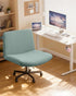 Armless YISUN Waterproof Criss Cross Chair Cover, Stretch Jacquard Chair Slipcover Washable Removable Office Desk Chair