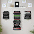 4 2 Pack Floating Book Shelves for Wall, Tier Invisible Floating Bookshelf, Vertical Spine Book Tower, Wall Mounted