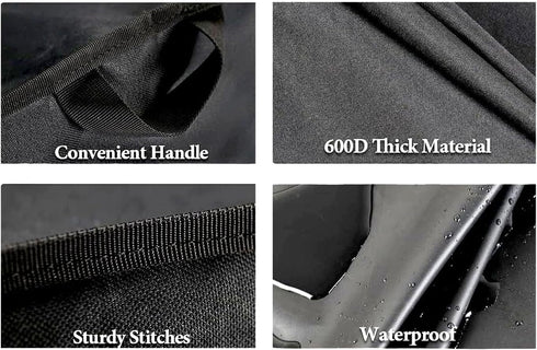 Waterproof Dust Cover Case for COSORI Air Fryer Turbo Blaze 6.0QT/Pro II 5.8QT/6.5QT, Machine Washable Black