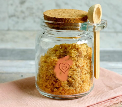 GABROC 4 Heart Brown Sugar Keeper Terracotta Sugar Saver Softener Disk Terra Cotta Keeper Disc