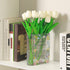 Glass Book Vase, Clear Book Vase for Flowers, Unique Flower Vase, Modern Book Shaped Vases for Bedroom, Living Room