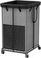 ZATOCL 150L Large Laundry Basket with Wheels, Rolling Laundry Hamper with Removable Laundry