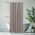 AooHome Shower Curtain Liner, Half Size 36x72 Inch, Solid with Hooks, Waterproof, Weighted Hem, Chocolate