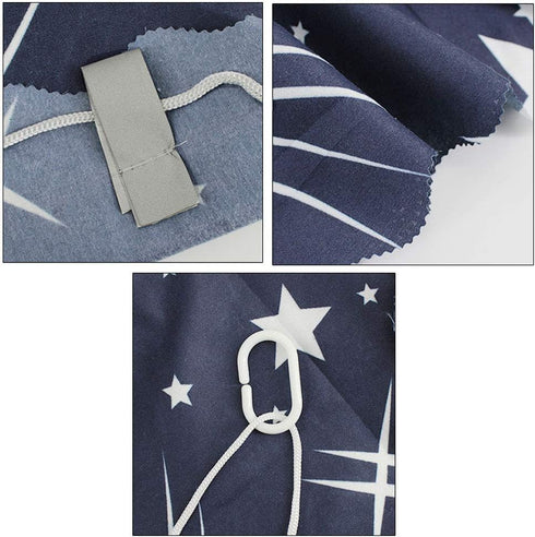 Heidi Galaxy Star Bed Canopy, Single Sleeper Bunk Bed Curtain, Blackout Cloth Mosquito Nets