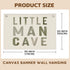 Little Man Cave Decor for Nursery, Sage Green Canvas Banner, Long Live Boyhood Wall Hanging Linen Banner Flag Decor