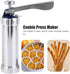 Topyond Cookie Press with 24 Nozzles, Adjustable Biscuit Maker Machine, Cookie Gun for Baking Cakes, 20 Discs