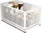 Sliding Cabinet Basket Organizer, Heavy Duty Carbon Steel Self Adhesive Slide Out Pantry Shelves for Kitchen