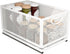 Sliding Cabinet Basket Organizer, Heavy Duty Carbon Steel Self Adhesive Slide Out Pantry Shelves for Kitchen