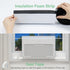 2 Pack Window Air Conditioner Foam Block, U-Shaped Insulation Foam Block for Indoor AC Unit, White