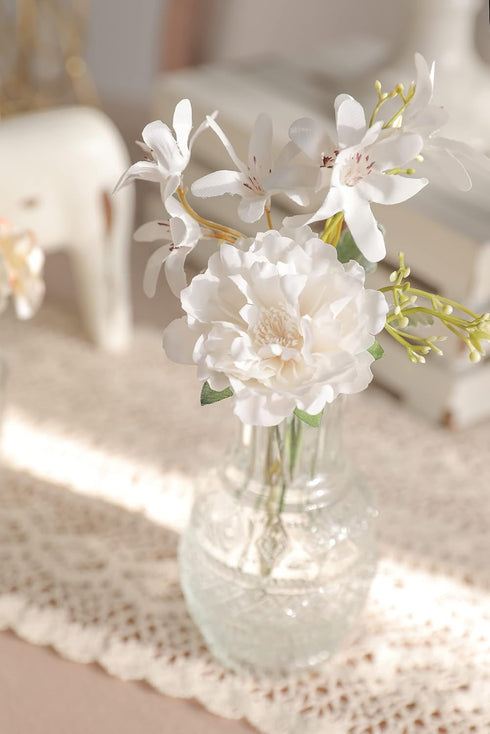Serra Flora Artificial Flowers Combo Box Set, Faux Flowers Bulk Arrangements for DIY Wedding Bouquets