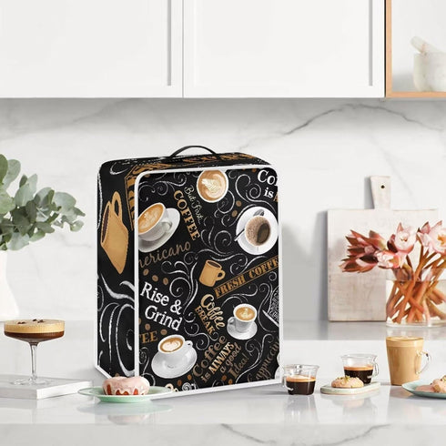 Delicious Coffee Coffee Maker Cover Mixers Small Kitchen Machine Cover Blender Dust Cover Kitchen Stand Mixer Cover Small Appliance Covers