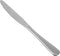 Amazon Basics Stainless Steel Dinner Knives, Round Edge, Pack of 12, Dishwasher Safe, Silver