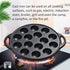 WUWEOT Non-Stick Aebleskiver Pan, Pre-Seasoned Cast Iron Pancake Octopus Ball Grill, 1.5" Diameter
