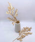 PASYOU Gold Fake Leaves Plants for Christmas Decor, 5 Pack Artificial Shrubs for Indoor Outdoor Decoration