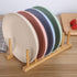 LuckyZone 7.8 Inches Unbreakable Wheat Straw Plates - Reusable Plate Set, Dishwasher & Microwave Safe