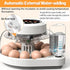 12 Egg Incubator for Hatching Eggs with Automatic Egg Turning, Temperature & Humidity Control Display, Built-in LED Egg