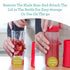 Euro Cuisine MM1R Personal Blender - Compact Red Smoothie Blender, Mini Cup for Shakes, Baby Food, Single Serve
