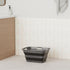 SAMMART 30L (8 Gallon) Collapsible Plastic Laundry Basket - Foldable Pop Up Storage Container (Grey/Black)