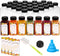 Moretoes 36pcs 8oz Juice Bottles, Plastic Bottles with Lids, Reusable Clear Containers