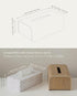 Kazai. Tissue Box Cover 'Toke' | Real Wood Veneer, FSC Certified | Decorative Rectangle Tissue Holder for Bathroom
