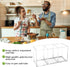 Rainmae 2Pack Acrylic Cutlery Storage Organizer, Plastic Utensil Holder for Kitchen Countertop Organization