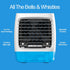 Arctic Air Chill Zone Evaporative Cooler, Portable Fan with Hydro-Chill Technology, 4 Adjustable Speeds for Home &