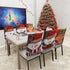 Set 6, (6, Sumgsn Christmas Chair Covers of Christmas Chair Decorations, Santa Snowman Chair Back Cover for Kitchen