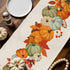 LooPoP 36 Inches Autumn Maple Leaves Harvest Pumpkin Table Runners Long Washable Thanksgiving Table Runner for Round