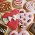 Double Heart Valentine's Cookie Cutter, 4.75" Made in USA by Ann Clark