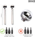 Beer Chiller Sticks for Bottles Set | 2 Stainless Steel Cooling Chillers for Chubby Bottles | Christmas Gift Accessories | Cooler Gag Idea for Mens Birthday Gifts by Brisked