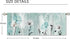 Teal Daisy Curtain Valance for Window Treatments Farmhouse Flower Floral Rod Pocket Kitchen Treatment Country Vintage Turquoise Window Drapes for Bathroom Bedroom Living Room (52x18 Inch)