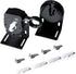 Crodless Bracket, Universal Replacement Installation Accessories for Indoor/Outdoor Sunshade and Roller Blinds, Black