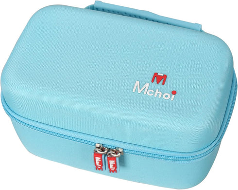 Mchoi Hard Case for Oliso M3Pro/M2 Mini Project Steam Iron, Travel Organizer Holders with Mesh Pocket, Case Only, Blue