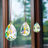 3Pcs 2/2.5/3 inch Crystal Prisms Sun Catchers Chandelier Colorful Bauhinia Ornament Pendants Rainbow Maker Suncatchers