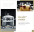 Clear Glass Pots for Cooking, Thickened Glass Stew Pot with Lid for Stove