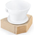Segarty Coffee Dripper Set, White Silicone Pour Over Maker with 200PCS Size #2 Disposable Filters, 1-2 Cup