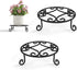 PROWORX 2 Pack 10 Diameter Metal Outdoor Plant Stand Indoor, Black Heavy