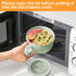 28.7oz Microwave Soup Mugs with Lids, Easy-Grip Noodle Cooker for Dorm Essentials, BPA-Free, Green