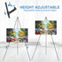 uxcell 66" Metal Floor Easel Stand for Wedding Sign, Adjustable Tripod Easel for Painting Canvas, Display Show, Arts,