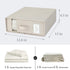 Simple&Opulence 2 Pack Bed Sheet Organizers (Queen & King Size), Foldable Storage Box for Linen Closet
