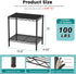 2 SINGAYE Bookshelf Shelves Bookcase Shelf: Tier Small Shelving Unit Home Storage Organizer Wire Metal Adjustable Free